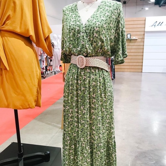 Piper and Scoot green floral dress M $50 - Picture 1 of 4